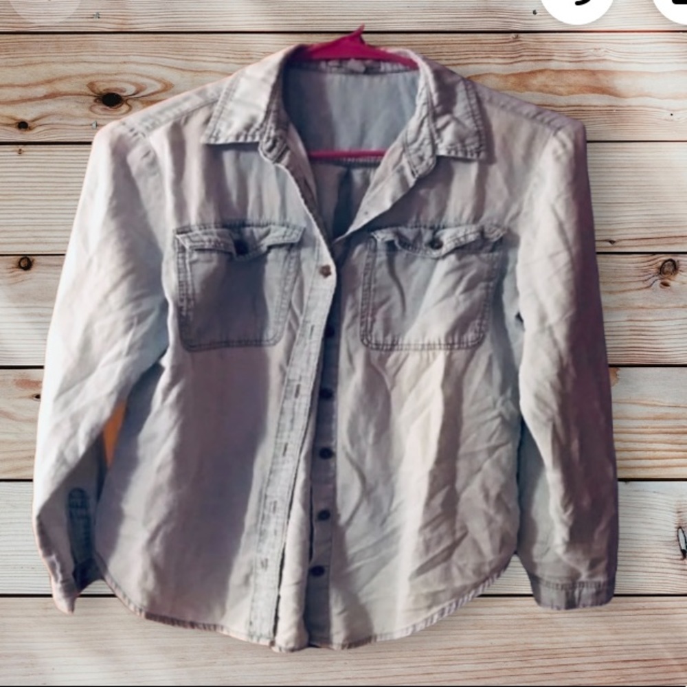 Ladies Light Blue Shirt Size M
